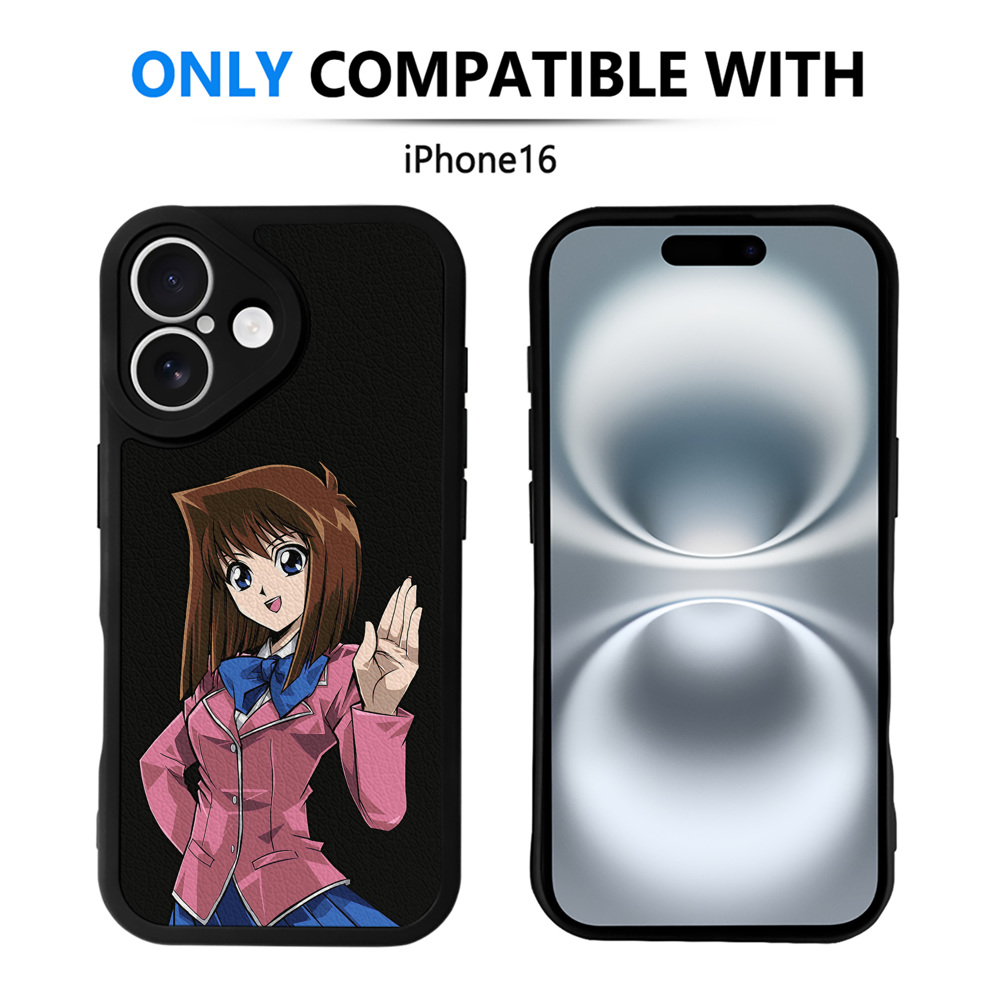 遊☆戯☆王 Yu-Gi-Oh! 【iPhone 16シリーズ対応】シリコンスマホケース（レザー調） 材質：シリコン